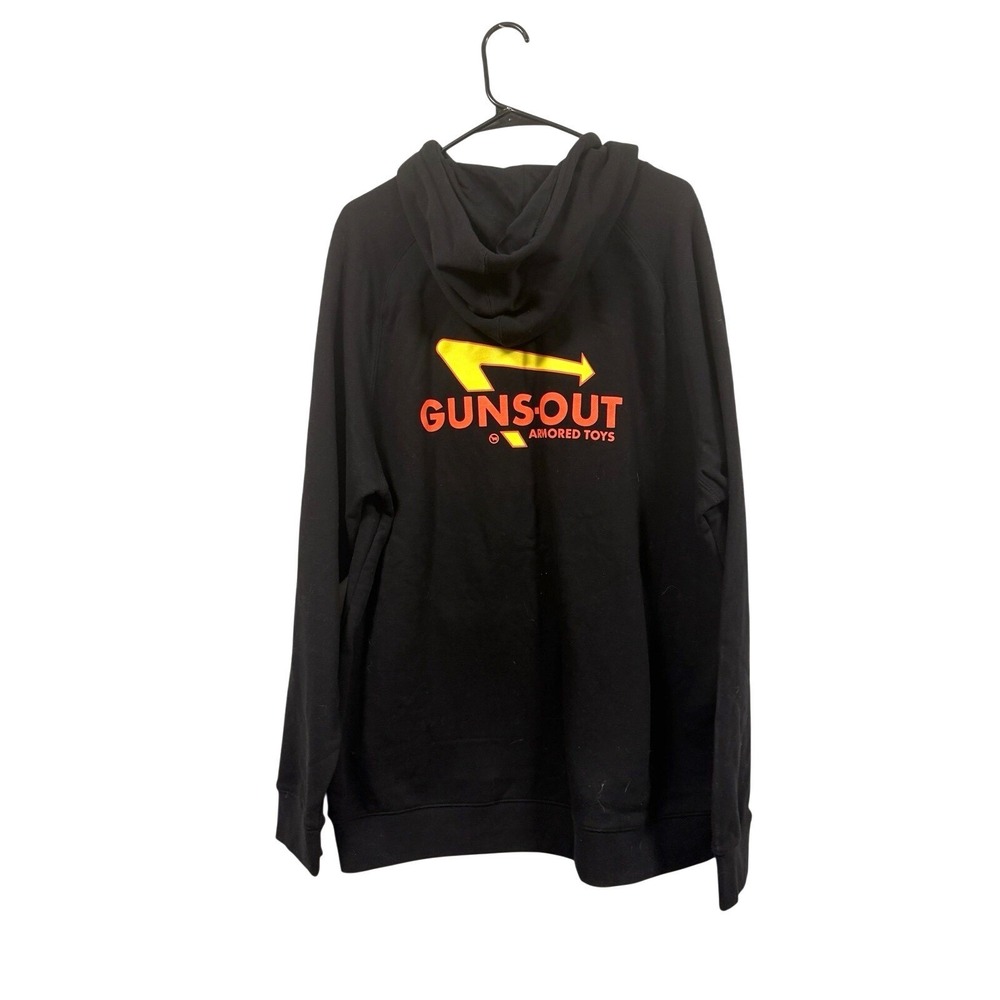 Guns-Out‎ Armored Toys Black Pullover Hoodie 2XL Logo Graphic Sweatshirt